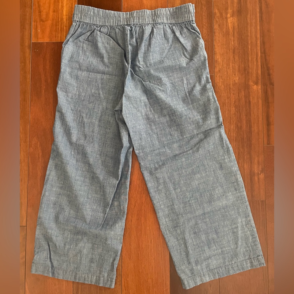 J. Crew Cambray Wide-Leg Pants Tie Waist | Size 6 | Lightweight - Picture 3 of 7